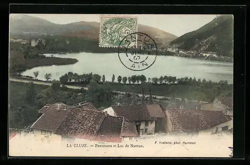 AK La Cluse, Panorama et Lac de Nantua