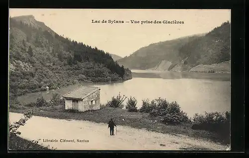 AK Nantua, Lac de Sylans, Vue prise des Glacières