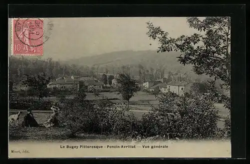 AK Poncin-Avrillat, Vue générale