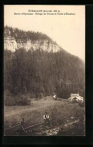 AK Échallon, route d`Oyonnax, Refuge du Perret et Foret d`Échallon