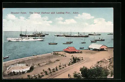 AK Aden, The Inner Harbour and Landing Pier, Steamer Point