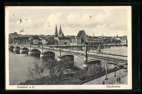 AK Frankfurt a. O., Oderbrücke