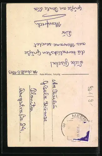 AK Alt-Meerane, Strassenpartie Am Rotenberg