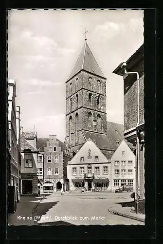 AK Rheine / Westf., Blick zum Markt