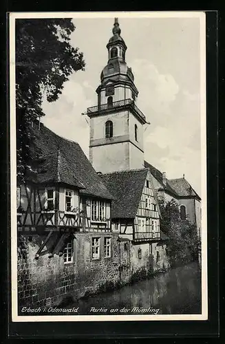 AK Erbach / Odw., Partie an der Mümling