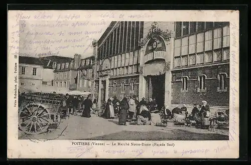 AK Poitiers, Le Marché Notre-Dame (Facade Sud)