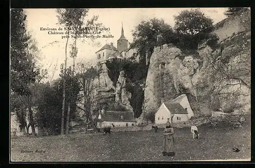 AK Saint-Pierre-de-Maillé, Le Chateau de la Roche-à-Gué