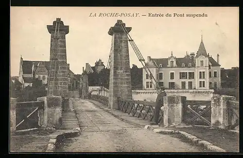 AK La Roche-Posay, Entrée du Pont suspendu