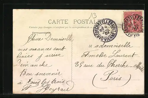 AK Chatellerault, La Promenade de Blossac