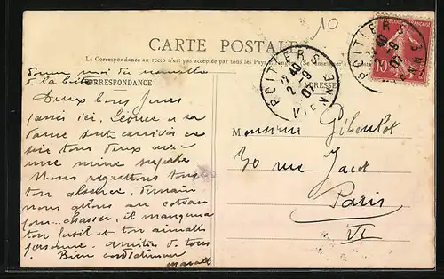 AK Poitiers, La Place d`Armes et la rue Victor-Hugo, vue prise de l`Hotel de Ville