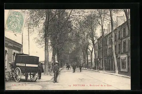 AK Poitiers, Boulevard de la Gare