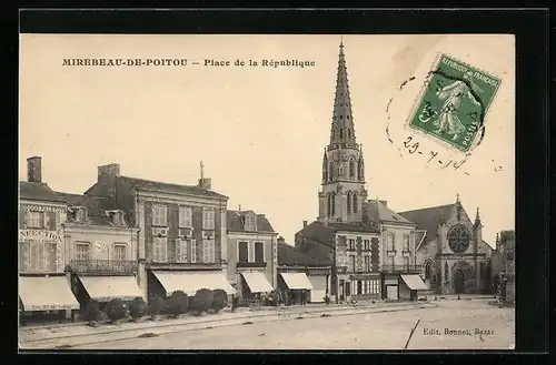 AK Mirebeau-en-Poitou, Place de la République