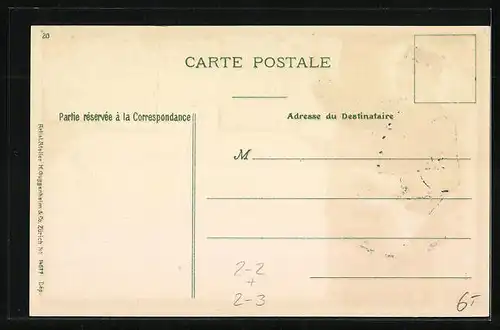 Präge-AK Französische Briefmarken und Postbote am Briefkasten