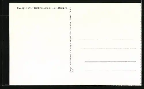 AK Bremen, Evangelische Diakonissenanstalt, Feierabendhaus Ludwig-Schrage-Stift