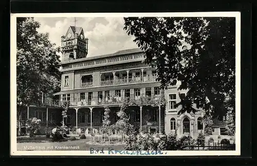 AK Bad Kreuznach, Diakonissen.Anstalten Kreuznach, Mutterhaus mit Krankenkassen