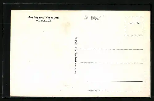 AK Kasendorf / Obfr., Totale vom Berg aus gesehen