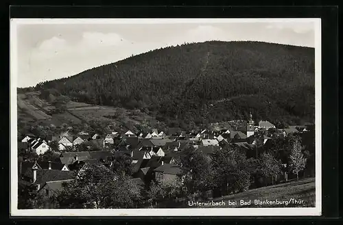 AK Unterwirbach i. Thür., Totale von der Bergwiese aus gesehen