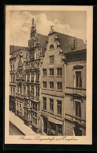 AK Bremen, Langestrasse mit Essighaus