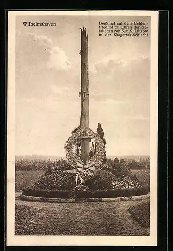 AK Wilhelmshaven, Denkmal auf dem Heldenfriedhof