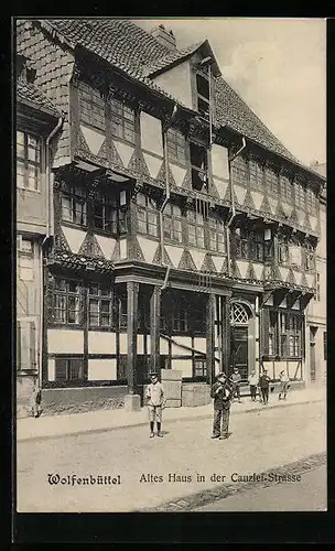 AK Wolfenbüttel, Altes Haus in der Canzlei-Strasse