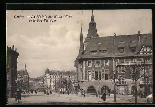 AK Genève, la Mairie des Eaux-Vives et le Pré-l'Eveque