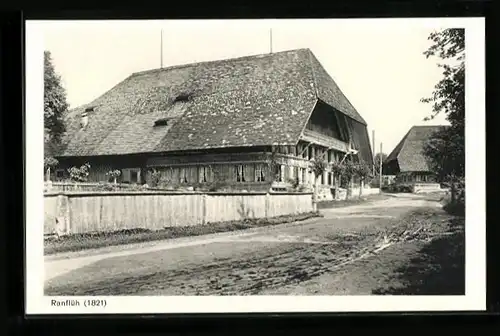 AK Ranflüh, Ansicht eines alten Bauernhauses