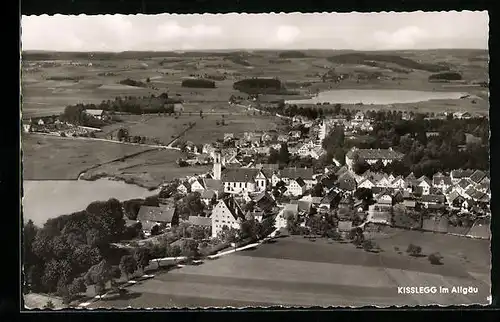 AK Kisslegg /Allgäu, Ortsansicht mit Umland