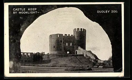 AK Dudley, Castle Keep by Moonlight