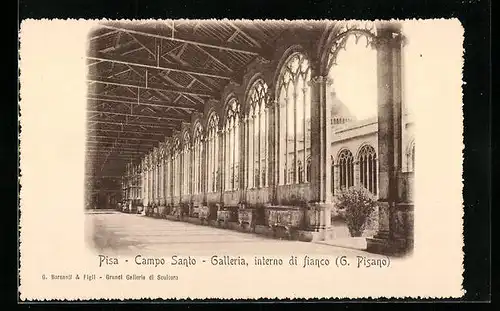 AK Pisa, Campo Santo, Galleria, interno di fianco, G. Pisano