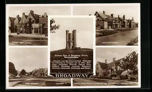AK Broadway, Tower, Lygon Arm's Hotel, Mary Anderson's Residence