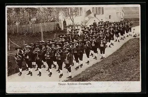 Foto-AK Fritz Gratl: Tiroler-Schützen-Compagnie