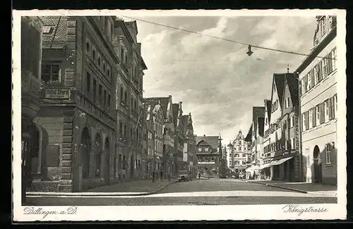 AK Dillingen a. D., Blick in die Königstrasse
