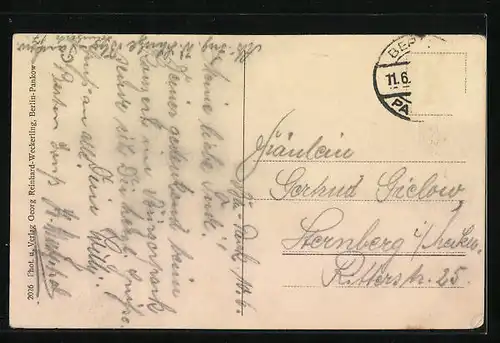 AK Berlin-Pankow, Bürgerpark Wolfsschlucht