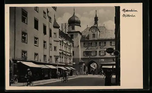 AK Rosenheim, Mittertor mit Heimat-Museum