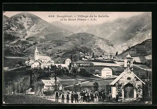 AK La Salette, Vue générale avec le Mont Plano