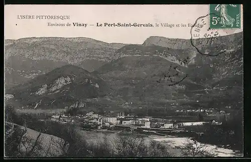 AK Le Port-Saint-Gervais, le Village et les Ecouges