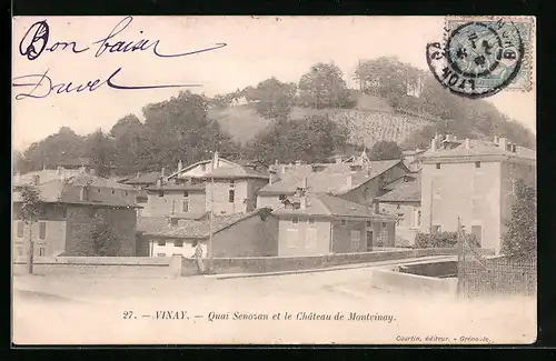 AK Vinay, Quai Senozan et le Château de Montvinay