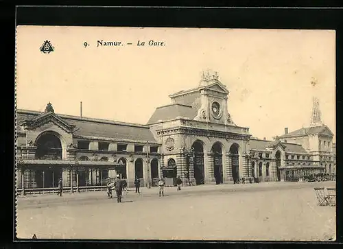 AK Namur, La Gare, Bahnhof