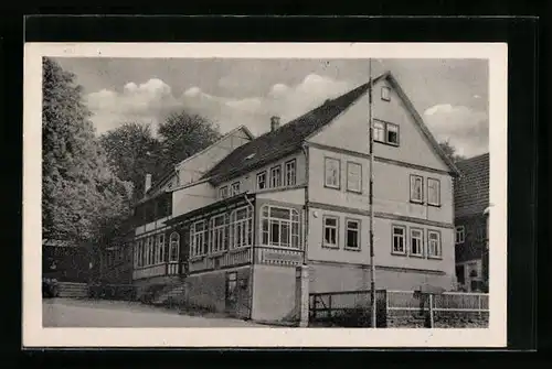 AK Winterstein i. Thür., Gasthaus zum Hirsch von Erich Göhring