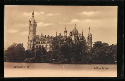 AK Schwerin, Schloss, Ostseite