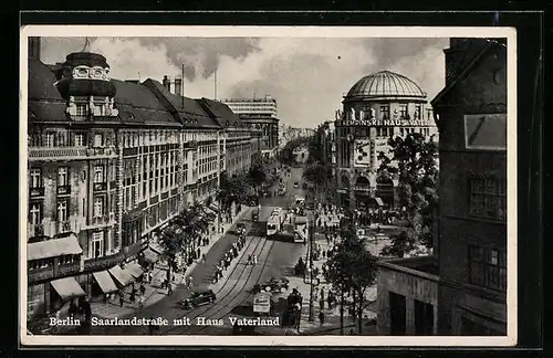 AK Berlin, Saarlandstrasse mit Haus Vaterland