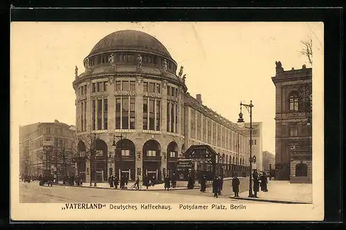 AK Berlin, Potsdamer Platz mit Haus Vaterland