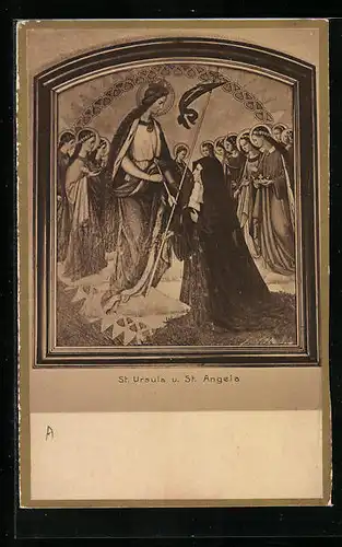 AK Köln, Kloster der Ursulinen, St. Ursula und St. Angela