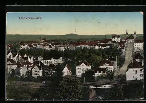 AK Ludwigsburg, Ortsansicht