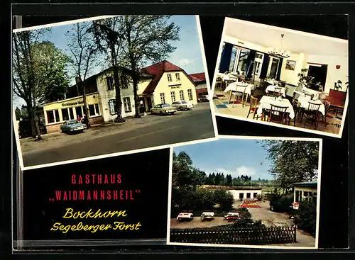 AK Bockhorn /Segeberger Forst, Gasthaus Waidmannsheil, Bes.: Heinz Steenbock