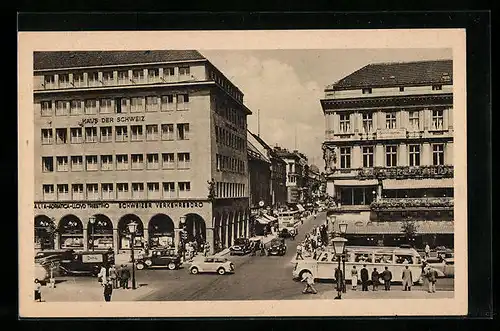 AK Berlin, Haus der Schweiz, Unter den Linden, Ecke Friedrichstrasse