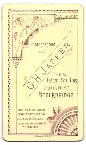 Fotografie G. H. Jasper, Stourbridge, englischer Herr im Anzug mit Melone