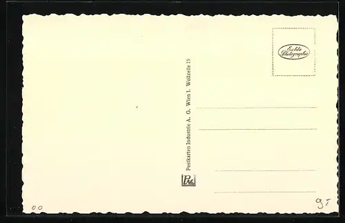 AK Wien-Grinzing, Strassenpartie mit Motorrad und Kirche