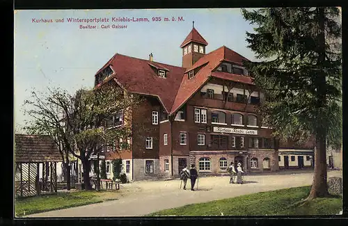 AK Kniebis, Kurhaus und Wintersportplatz Kniebis-Lamm Carl Gaisser