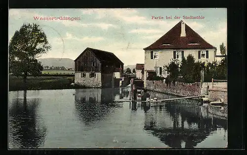 AK Wassertrüdingen, Partie bei der Stadtmühle